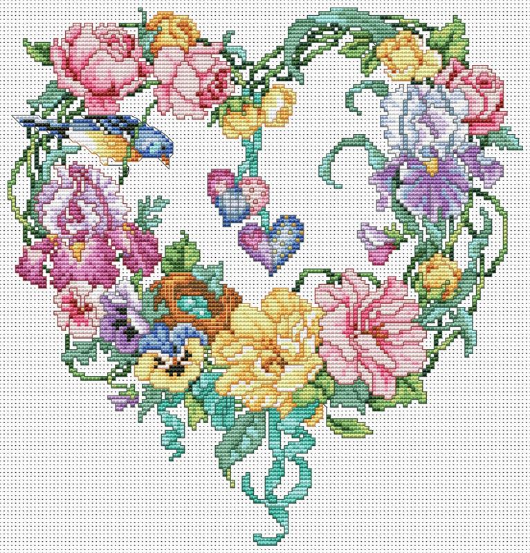 (image for) Floral Heart Wreath